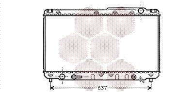 VAN WEZEL Radiaator,mootorijahutus 53002229